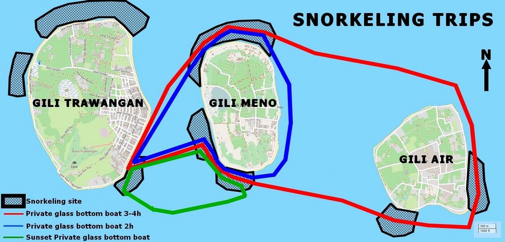 私人浮潜、玻璃底船